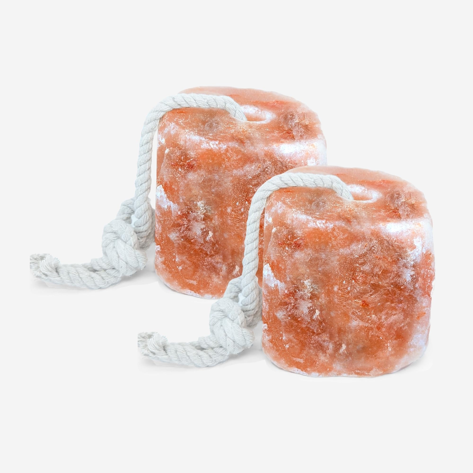 RESISTANCE Pink Himalayan Salt Lick Block with Rope for Horses, Cattle, Deer, Goats, and Livestock - 6 Lbs (Each Block Weight)