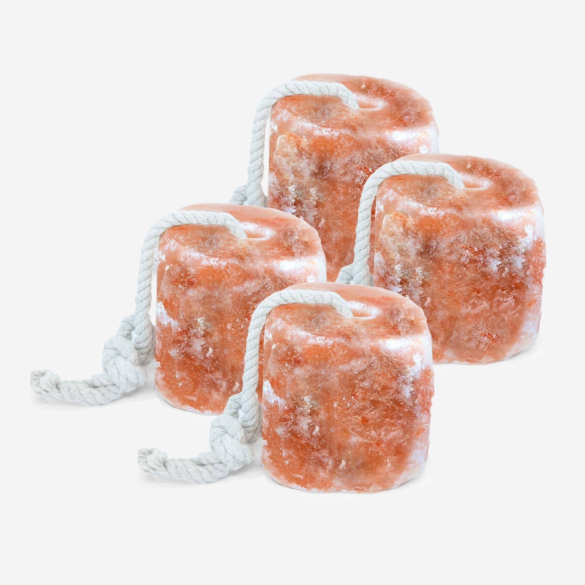 RESISTANCE Pink Himalayan Salt Lick Block with Rope for Horses, Cattle, Deer, Goats, and Livestock - 6 Lbs (Each Block Weight)