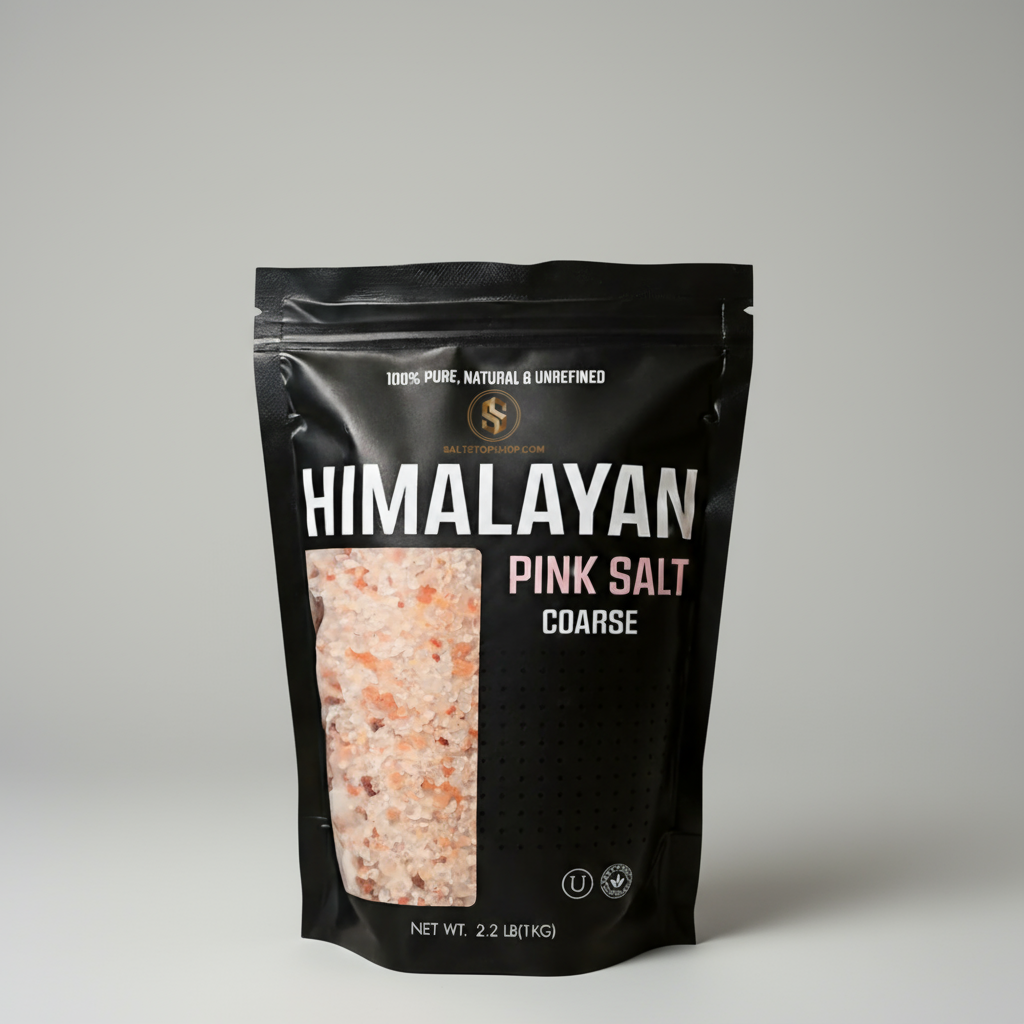 HIMALAYAN PINK SALT COARSE 2.2lb POUCH BAG | SALTSTOPSHOP