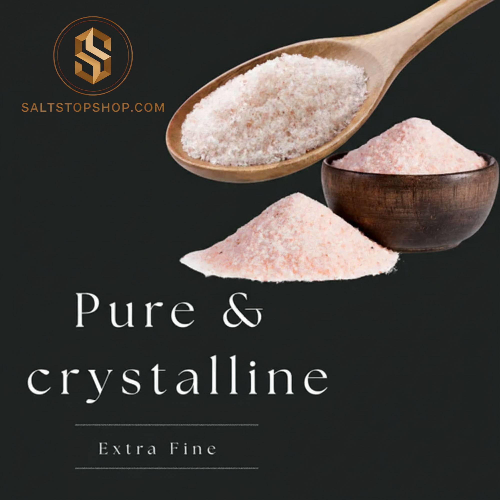 HIMALAYAN PINK SALT FINE GRAIN 5LB PLASTIC JAR | SALTSTOPSHOP