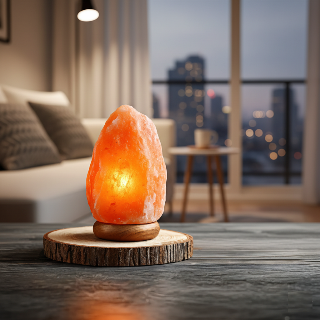 HIMALAYAN PINK SALT GLOW LAMP WITH DIMMER SWITCH 5-7LB  | SALTSTOPSHOP