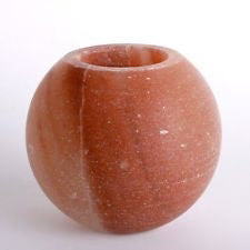 Himalayan Salt Candle Holder Apple Shape
