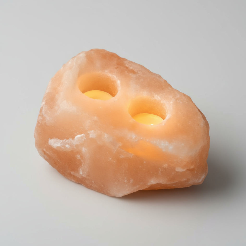 Himalayan Salt Candle Two Hole

