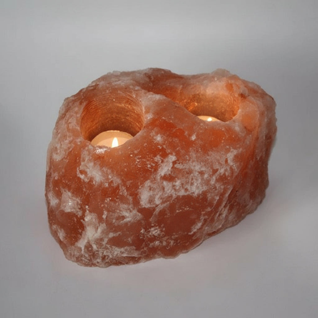 Himalayan Salt Candle Two Hole
